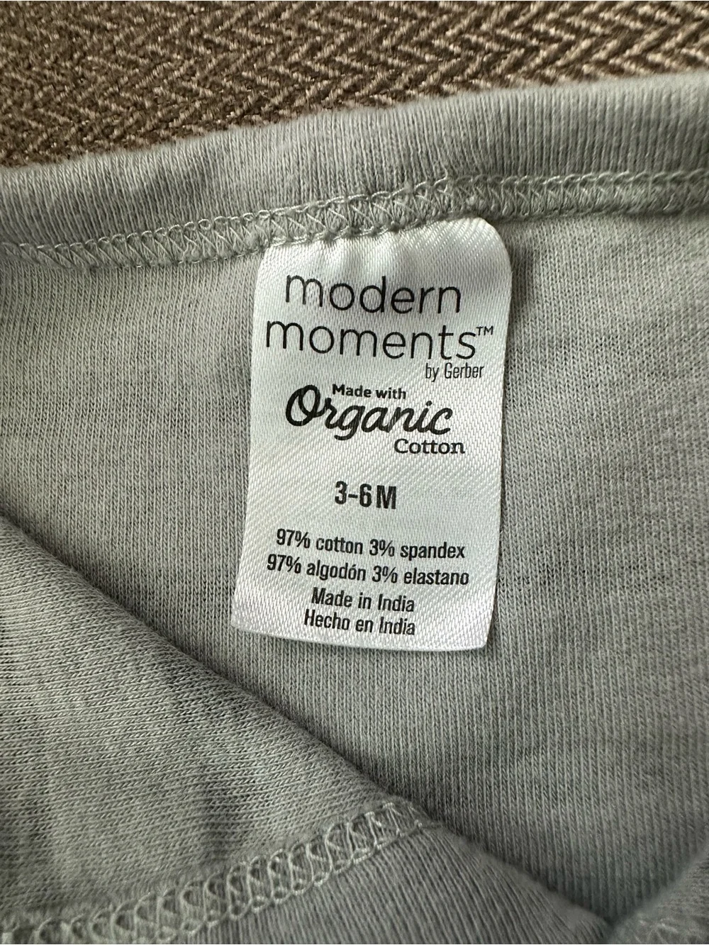 Modern Moments organic cotton romper